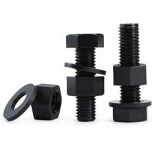 Plastic Hex Head Screws Black