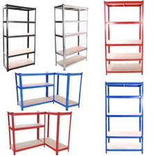 Heavy Duty Metal Shelving Industrial Boltless Racking Garage 5 Tier Shelving UK