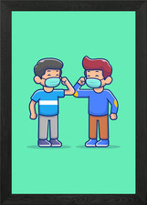 Elbow Bump Greeting People