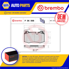 Brake Pads Set fits MINI