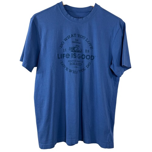 Life good mens blue - is, graphic