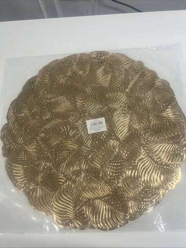 Gold place mats set 6 - set,