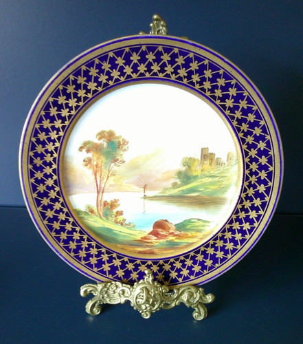 Coalport hand painted cabinet - hand,