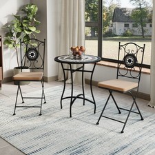 Mosaic Bistro Set Outdoor Side