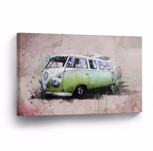 Canvas wall art photo - print, vw