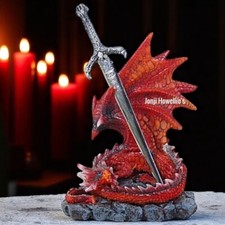 Red Dragon Figurine Sculpture