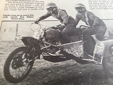 NORTON WASP MOTOCROSS SIDECAR OUTFIT WESLAKE PERIOD 1975 MOTORCYCLE ARTICLE.