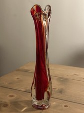  Vintage Heavy Red Murano
