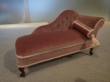 Dolls House Vintage 1:12 Chaise Lounge UK Artisan Arlettes Miniatures