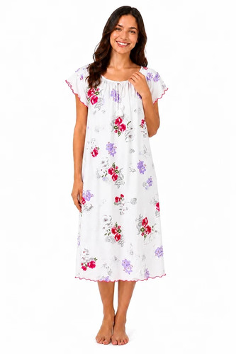 Ladies cotton nightdress - ladies,