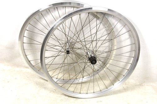 Silver bike wheels - silver,