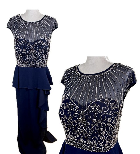 Xscape beaded maxi dress - dress, gown