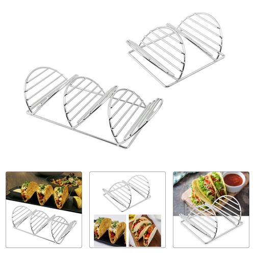 Stainless steel taco holder - taco,