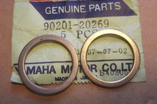 YAMAHA DT125 DT175 TY175 TY250 GENUINE FRONT WHEEL WASHER PLATES - # 90201-20269