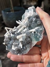 Green Amethyst Flower Large