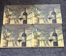 Pimpernel Vintage Corked Backed Placements Set of 4 .  Very Good Condition