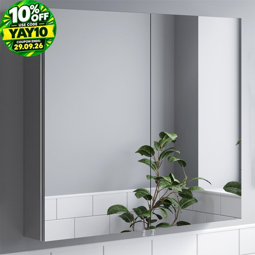 Bathroom double door mirror - bathroom,
