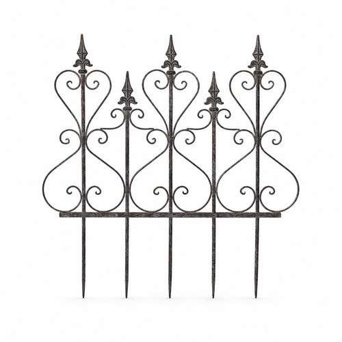 Metal garden fence - metal,