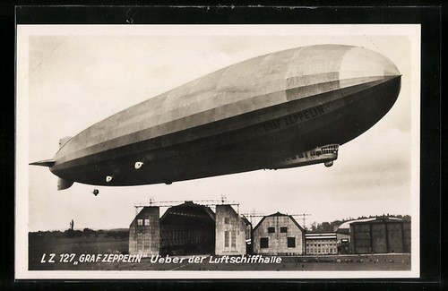 Postcard 127 graf - 127, zeppelin