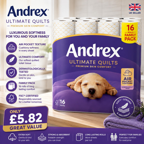 Andrex ultimate quilts toilet - quilts,