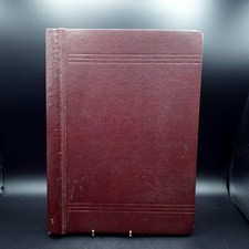 1958 Physics Student Notes College Art & Tech Leather Bound Reusable Book Large
