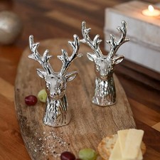 Christmas Stag Salt Pepper