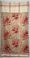 Vintage French Lovely Floral Sorrel Toile Printed Wall Hanging Curtain 246x127