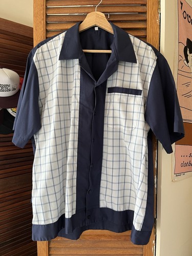 Rockabilly style navy and - ,