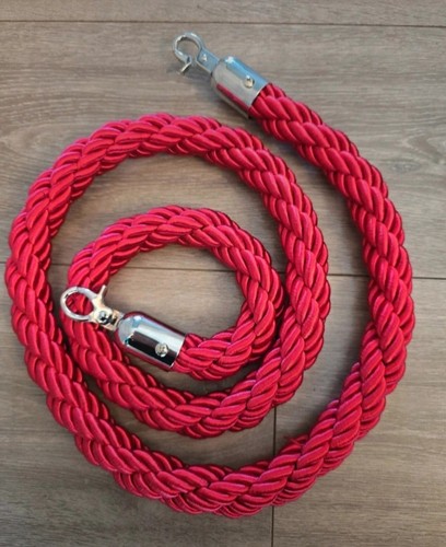Twisted red rope with - twisted,