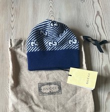 GUCCI Baby Wool Hat blue GG