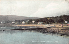 POSTCARD - SCOTLAND - ISLE OF ARRAN - WHITING BAY - FROM THE PIER - POSTED 1906