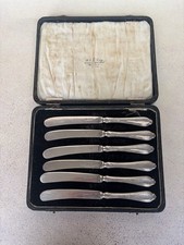 Set  of 6 Antique Boxed Sliver