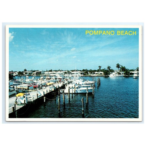 Postcard charter boat - postcard, docks