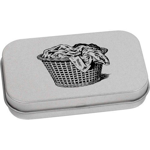 Laundry basket metal hinged - 'laundry,