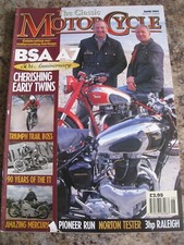 THE CLASSIC MOTORCYCLE JUN 1997 BSA A7 TRIUMPH TRAIL BOSS MERCURY NORTON TESTER