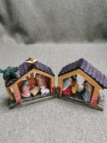 Vintage nativity hinged - vintage,