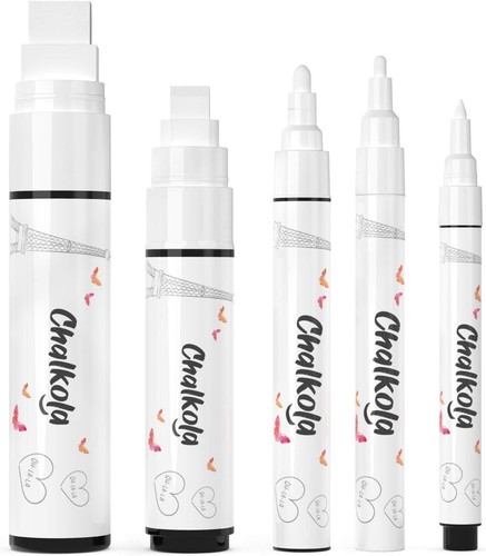 White chalkboard chalk pens - 5,