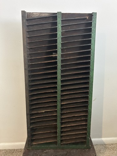 Antique green wood early - green, 1900s