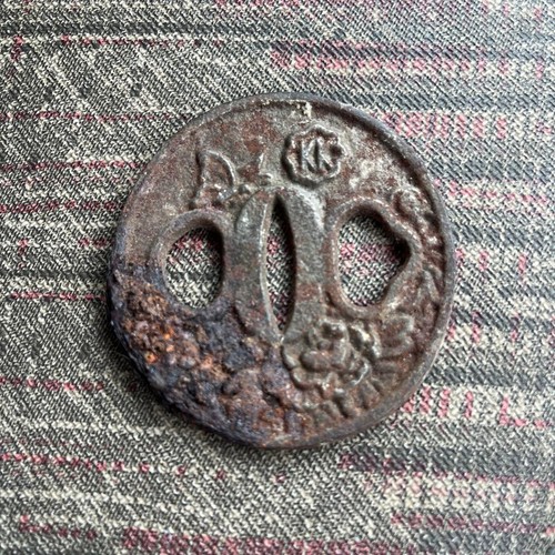 Japanese samurai tsuba antique - japanese,