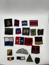 Various Military Cloth Badges / Sew on Patches - job lot 20 - Used (B26)