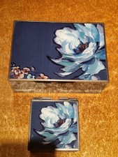 2x Dunelm  Floral Glass/