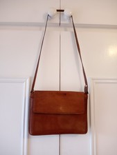 VINTAGE TAN LEATHER HANDBAG, SHOULDER BAG. CHARITY SALE