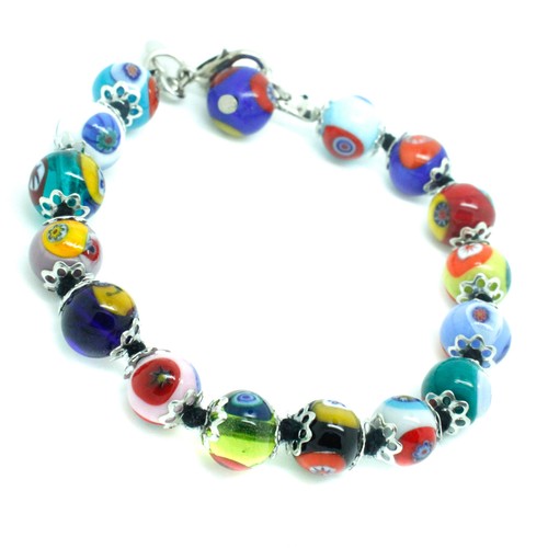Murano glass bracelet multi - glass,