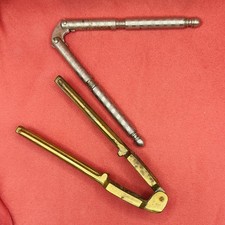 Authentic Vintage Peerage Brass and Metal Nutcrackers England Kitchen Props