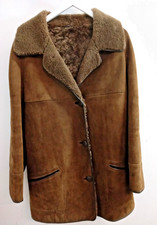 Shearling women's Coat Brown