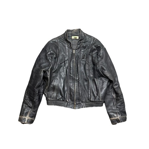 Vintage black leather - black,