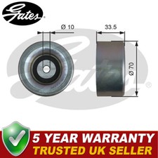 Gates Upper Centre Deflection Guide Pulley Fits Is C GS 2.5 3.0 3.5 4.0