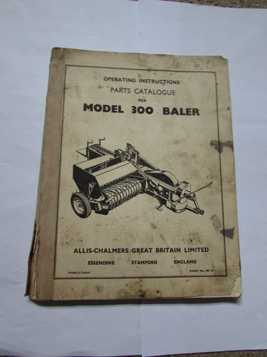 Allis chalmers model - model, baler