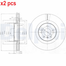 X2 PCS L&R SIDES BG9013 BRAKE