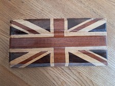 Wooden Pen Rest / Tray / Stand / Display Desk Tidy Union Flag ( Jack )